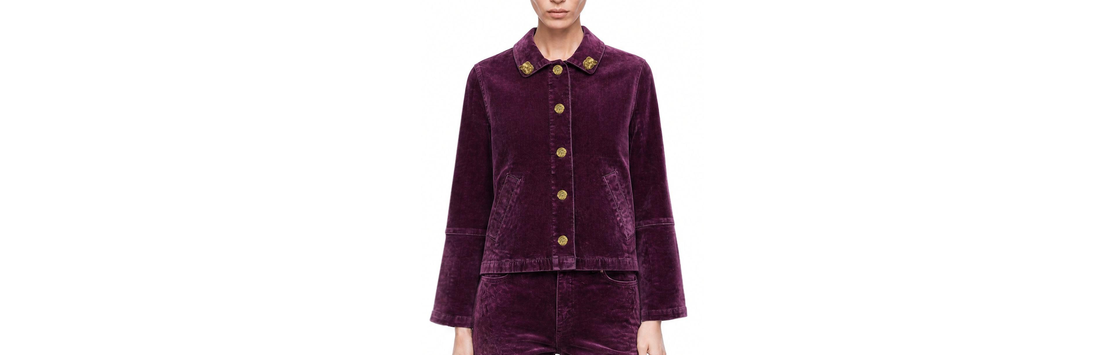 Nocturne Women's Button Velvet Jacket
