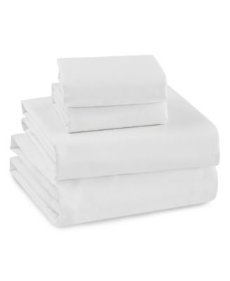 Home 300 Thread Count Cotton Sateen 4-Piece Sheet Set, King
