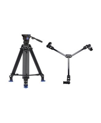 BV6 PRO 3-Section Aluminum Video Tripod with DL-08 Dolly