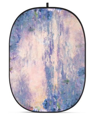 CBA-PF0001 5x6.5' Fabric Collapsible Backdrop, Floral Painting