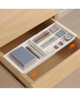 Adjustable Hanging Drawer Tray Dividers Expandable Office Storage Organizer