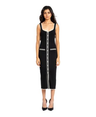 Women's Mabel Square-Neck Sleeveless Midi Dress