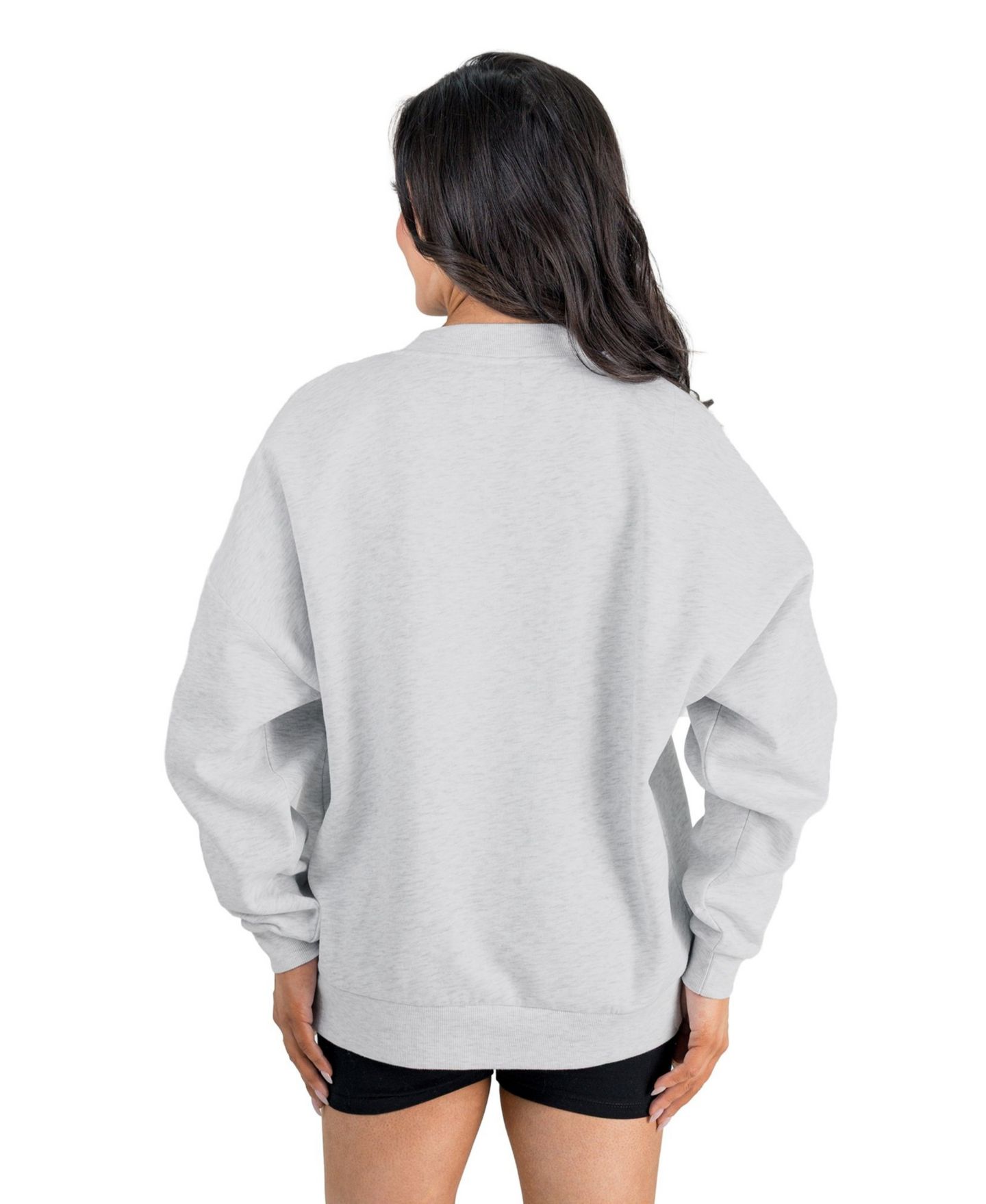 Женская толстовка Gameday Couture Ash Denver Broncos Home Turf Oversized Premium Fleece Pullover — фото 2
