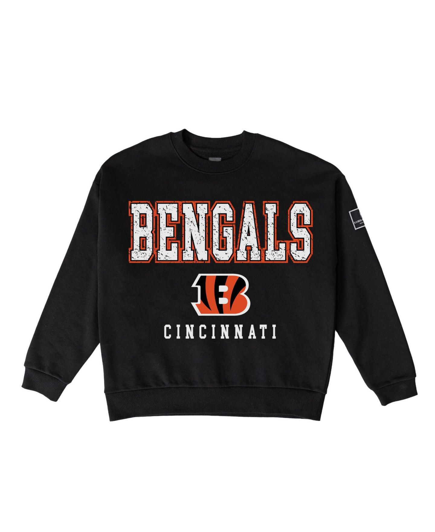 Женская толстовка Gameday Couture Black Cincinnati Bengals Oversized Level Up Black Label Premium Fleece — фото 6