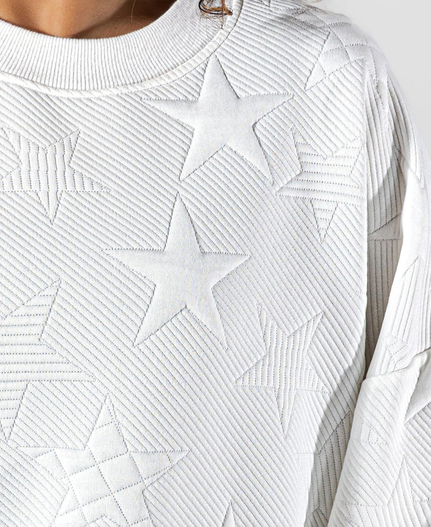 Женская толстовка Gameday Couture White Michigan Wolverines Big Play Energy Tonal Star Embossed — фото 5
