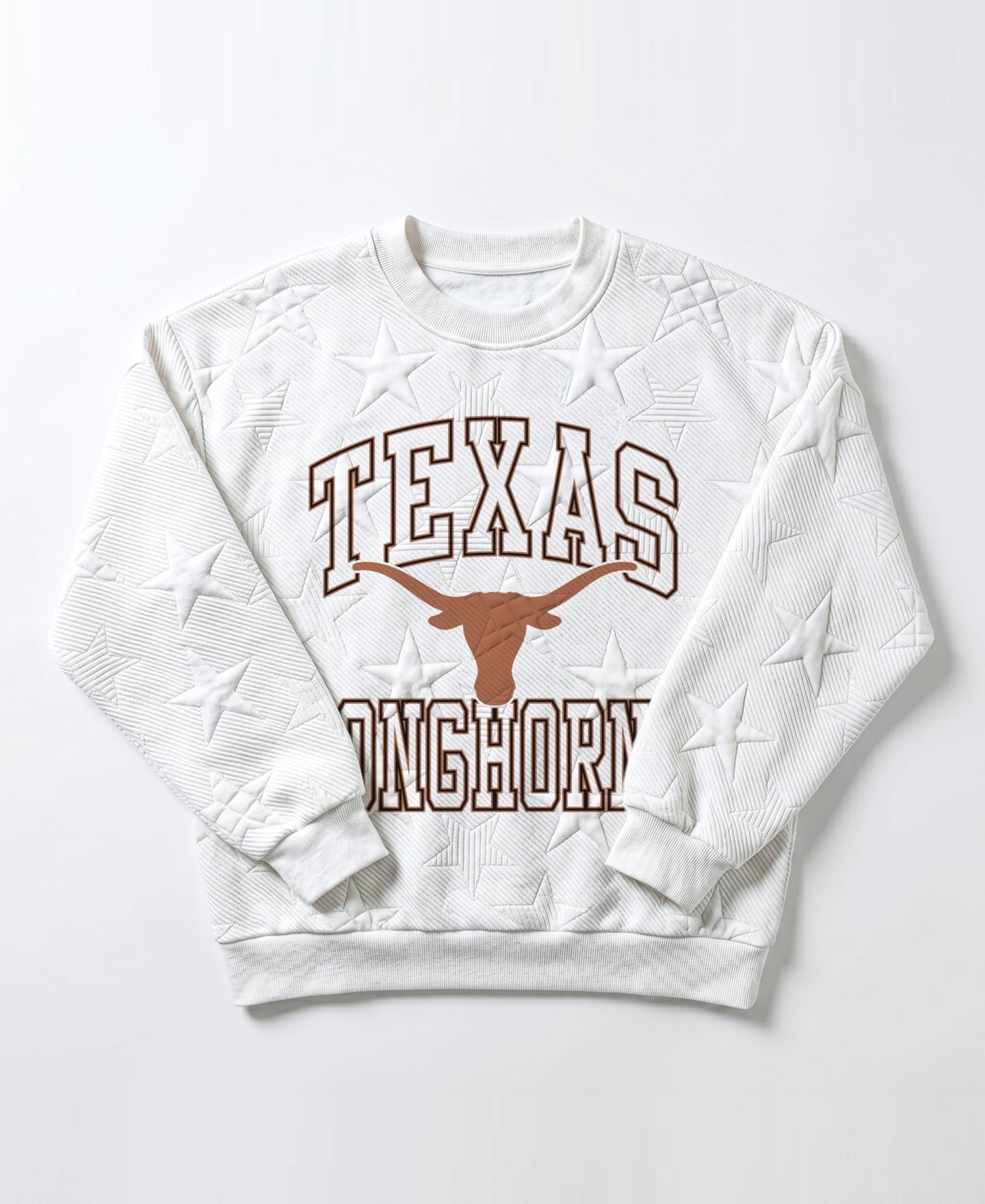 Женская толстовка Gameday Couture White Texas Longhorns Big Play Energy Tonal Star Embossed — фото 3