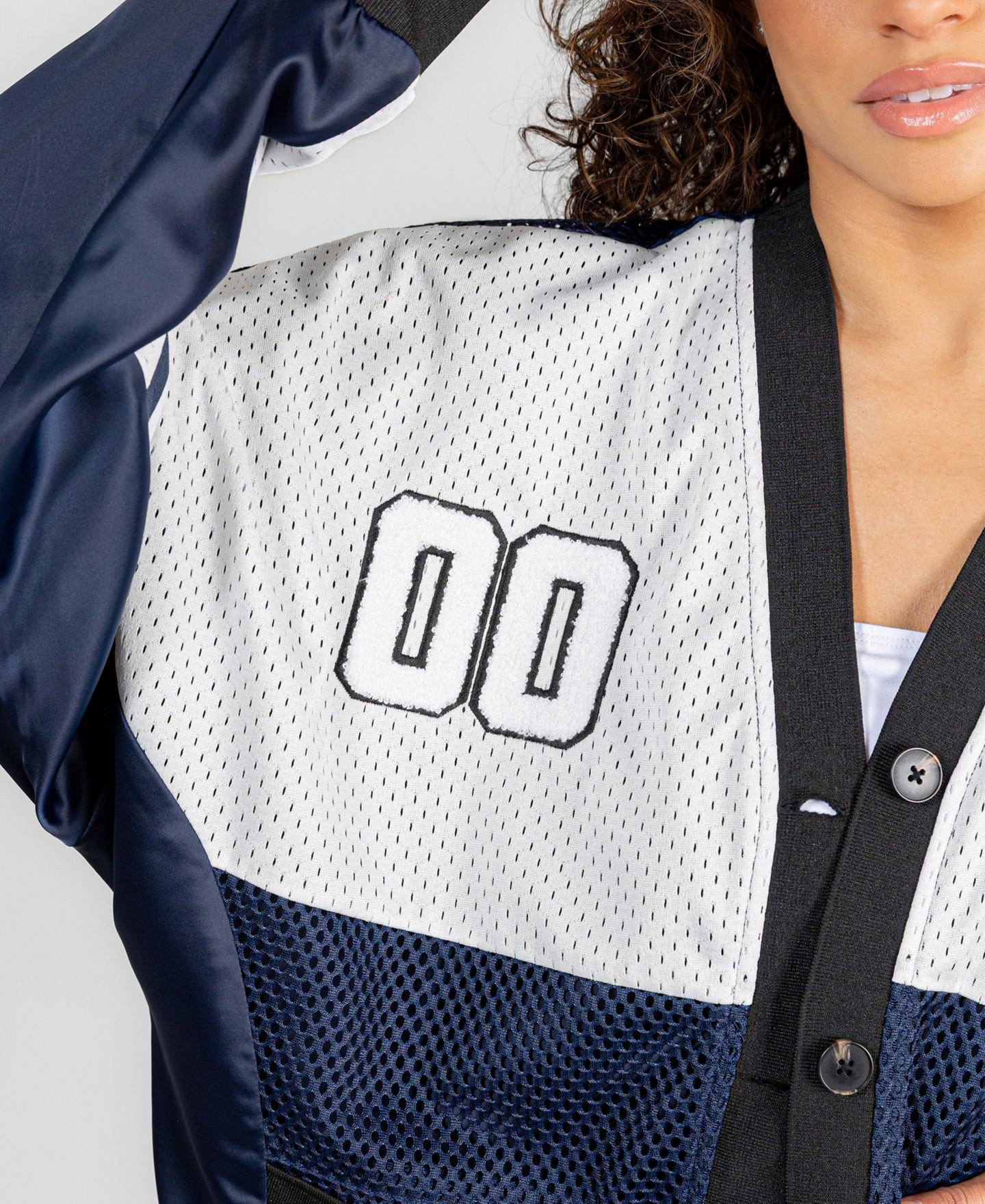 Женский кардиган Gameday Couture Navy/White Penn State Nittany Lions MVP Era Satin Button-Down — фото 5