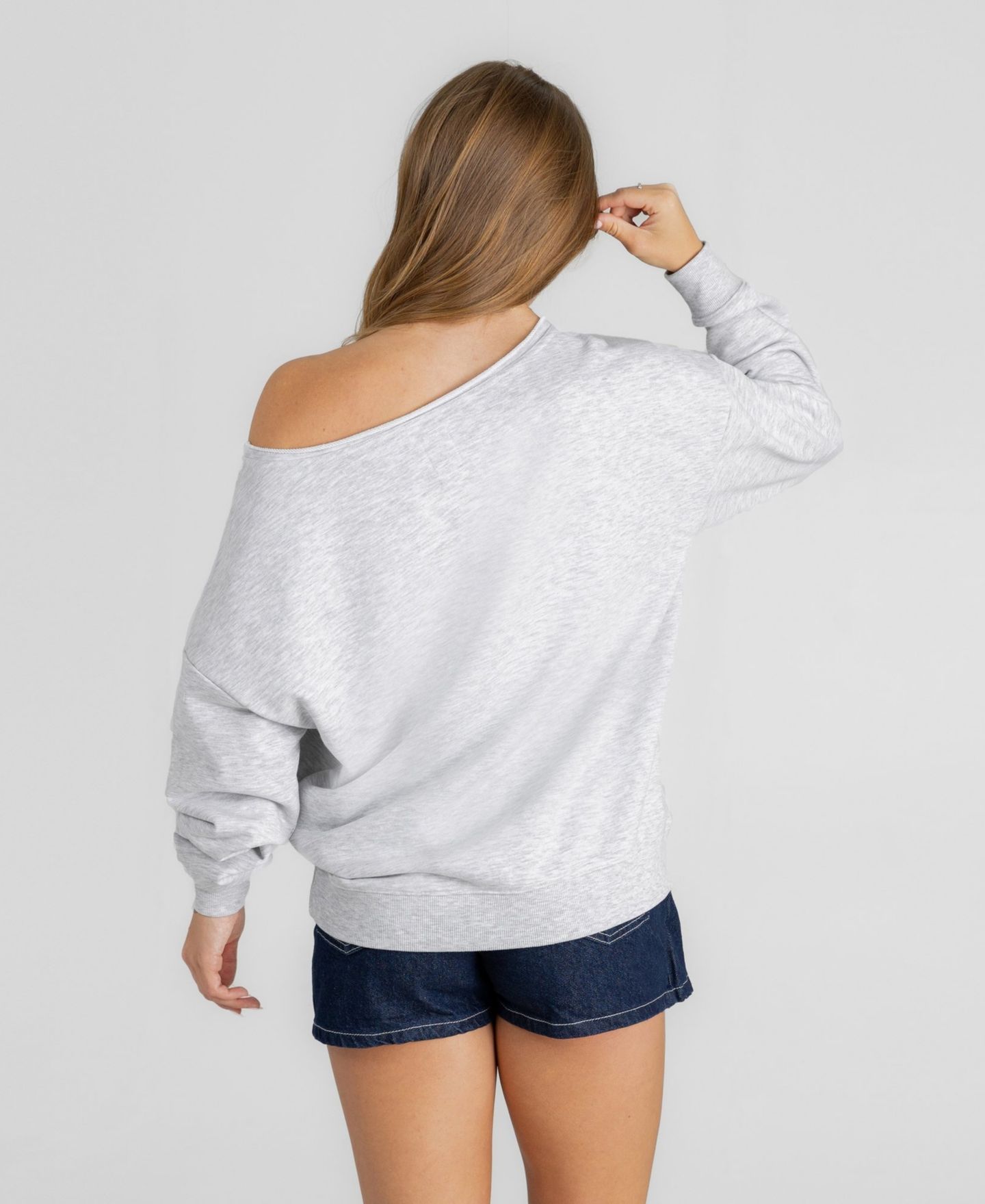 Женская толстовка Gameday Couture Ash Arizona Cardinals Offsides Energy Off-Shoulder — фото 2