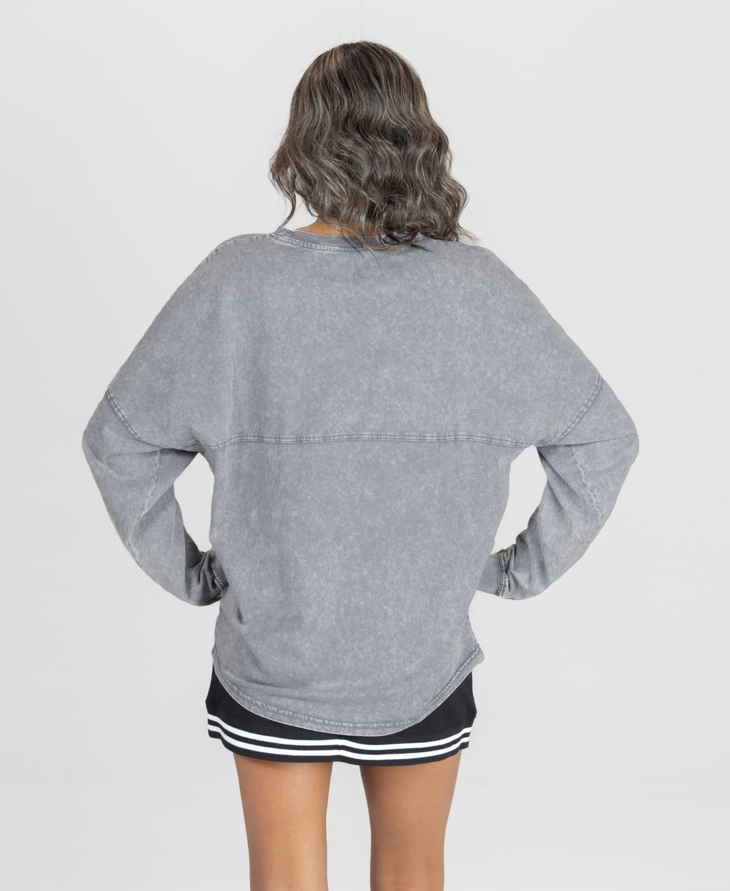 Женская футболка Gameday Couture Gray USC Trojans Snow Wash Oversized Long-Sleeve — фото 2