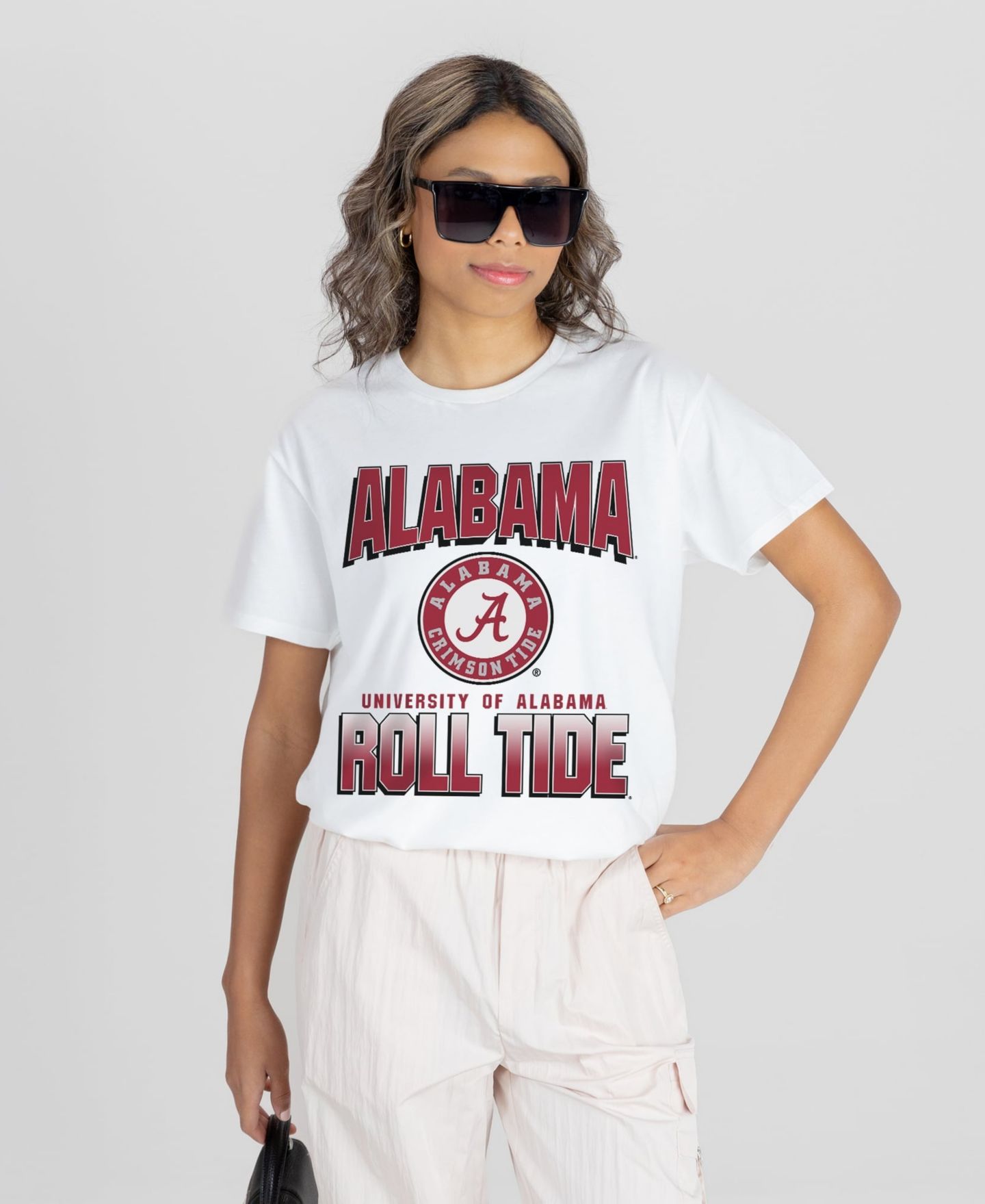 Женская футболка Gameday Couture White Alabama Crimson Tide All-Time Classic Oversized Flowy — фото 1