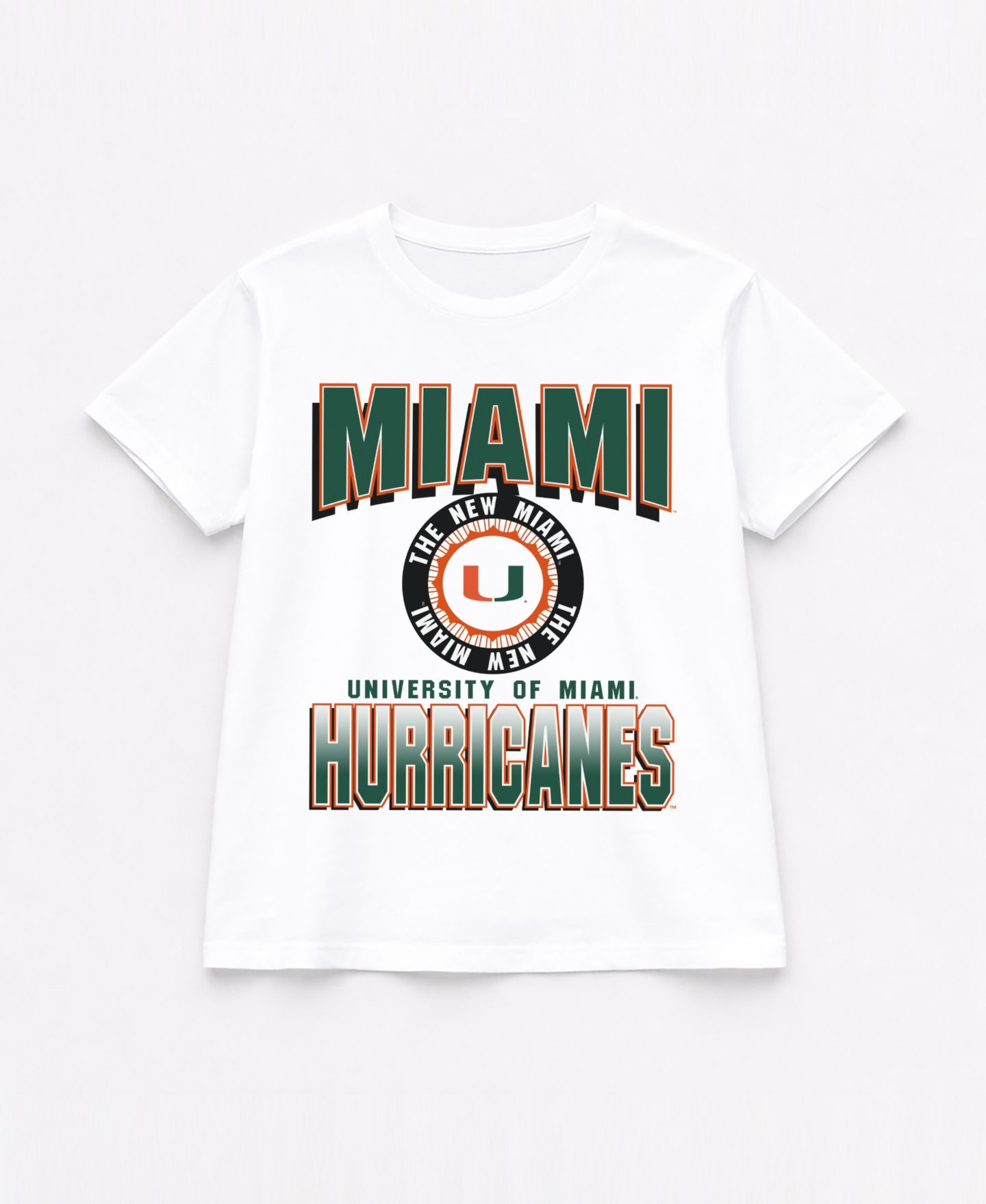 Женская футболка Gameday Couture White Miami Hurricanes All-Time Classic Oversized Flowy — фото 5