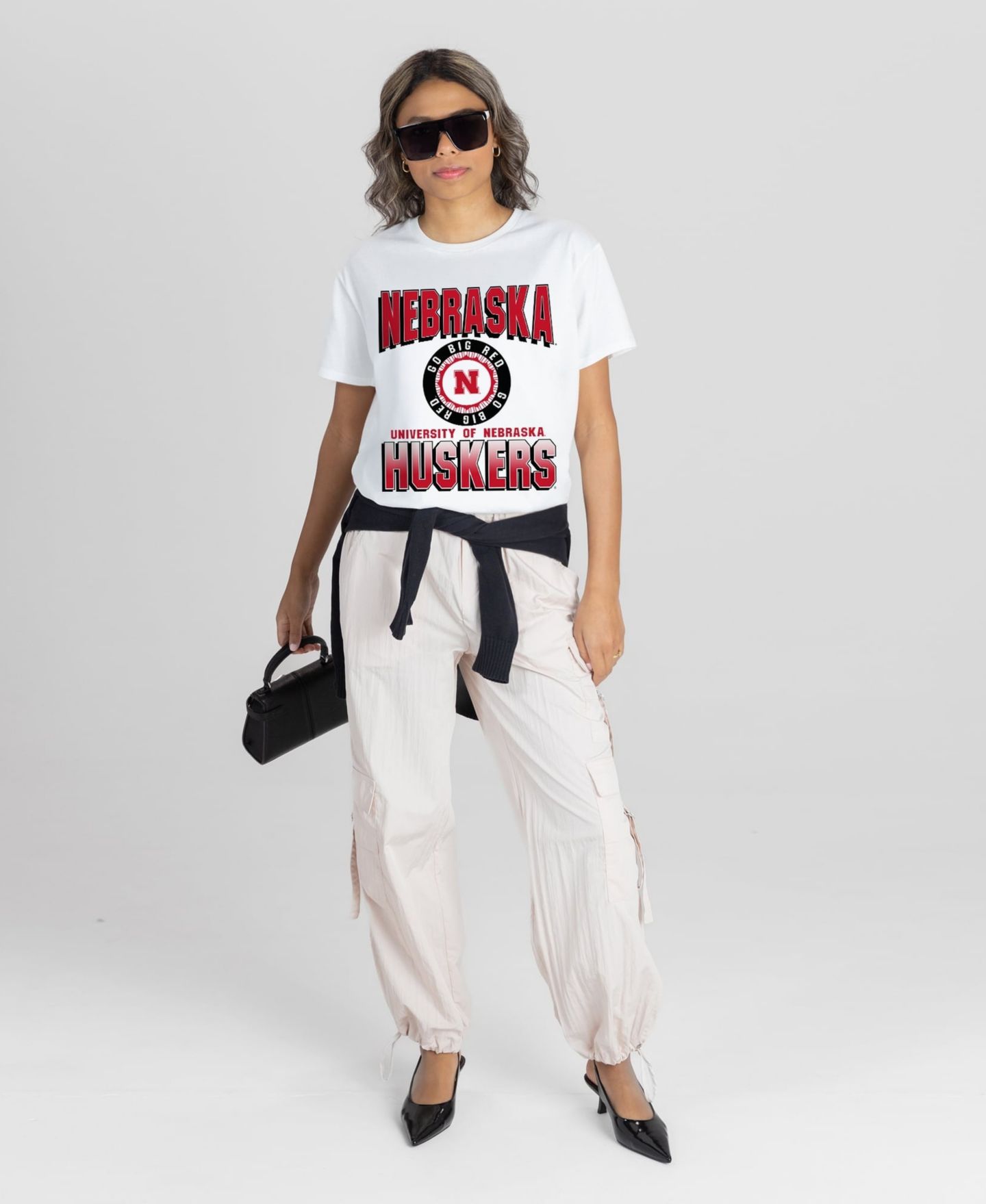 Женская футболка Gameday Couture White Nebraska Huskers All-Time Classic Oversized Flowy — фото 3