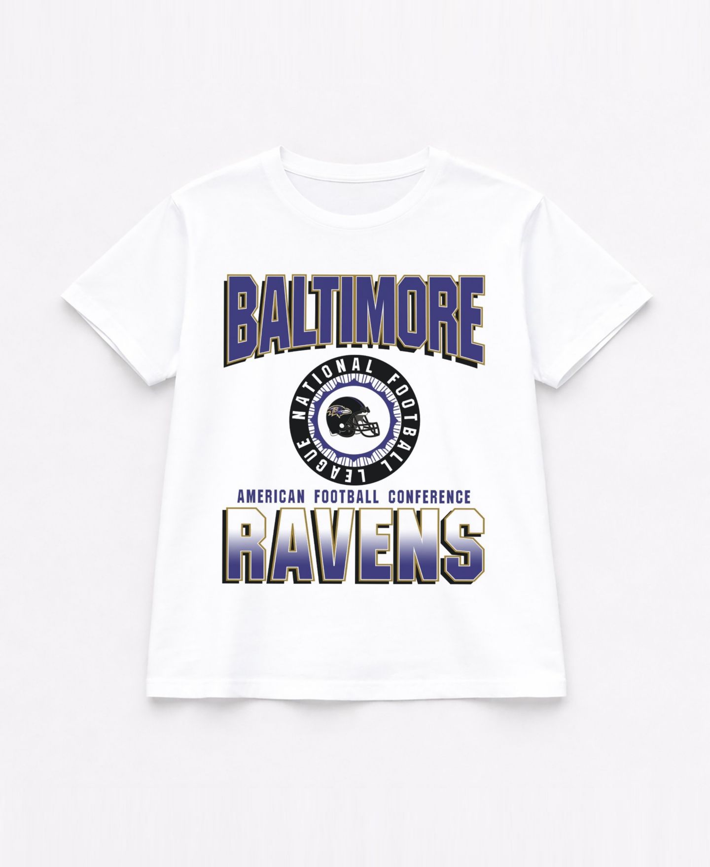 Женская футболка Gameday Couture White Baltimore Ravens Oversized All-Time Classic Flowy — фото 6