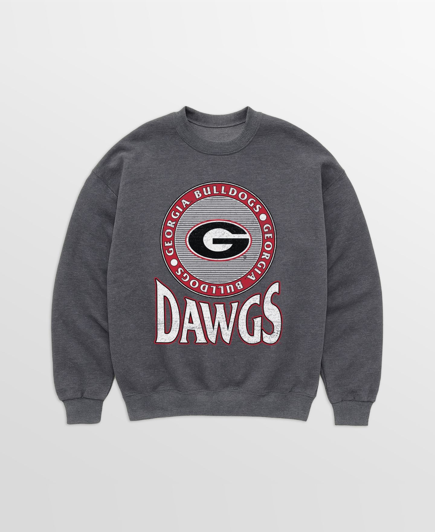 Женская толстовка Gameday Couture Charcoal Georgia Bulldogs Saturday Seal Oversized Premium Drop Shoulder — фото 5
