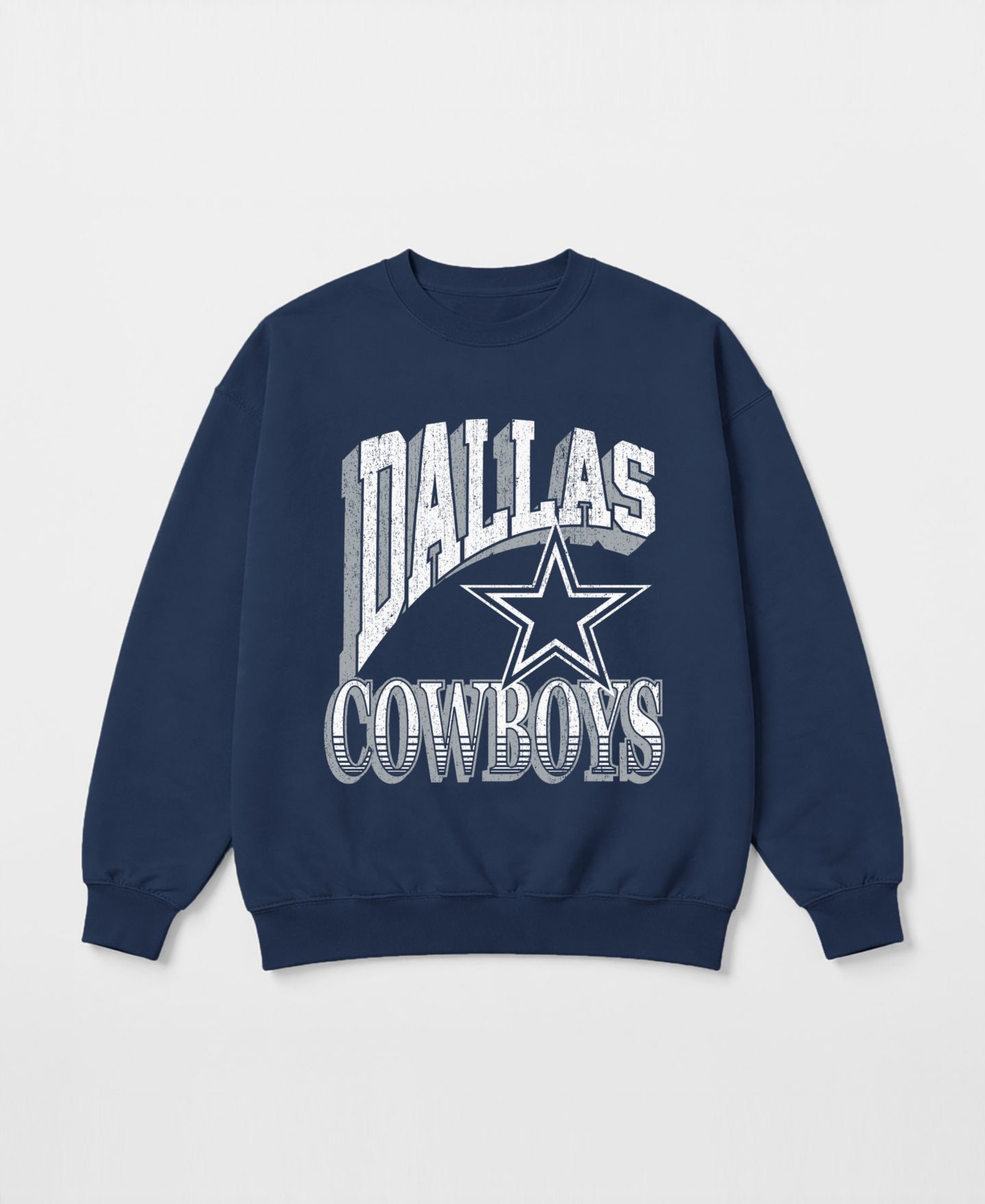 Женская толстовка Gameday Couture Navy Dallas Cowboys Main Character Oversized Premium Drop Shoulder — фото 5