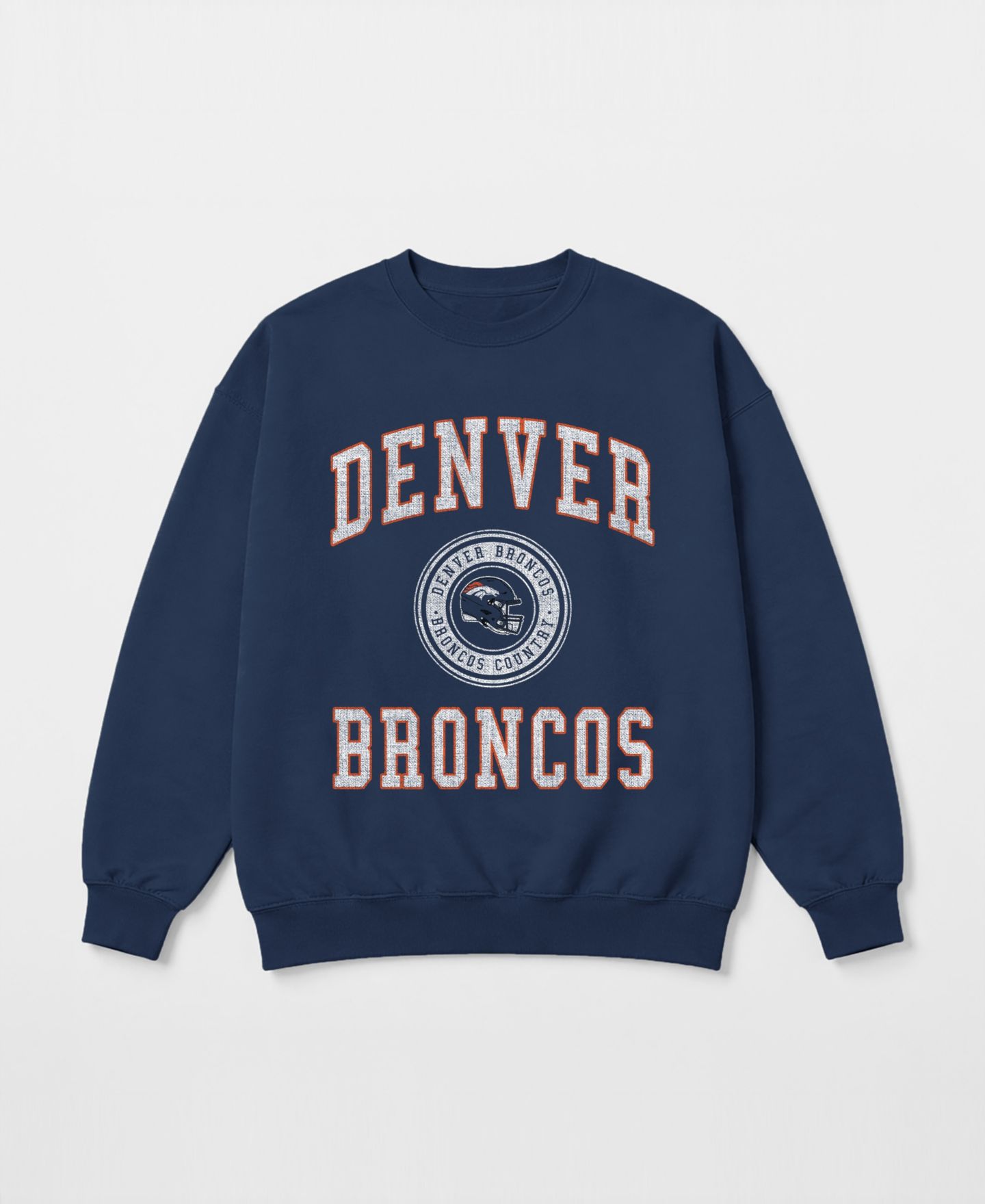 Женская толстовка Gameday Couture Navy Denver Broncos Prime Play Oversized Premium Drop Shoulder — фото 5