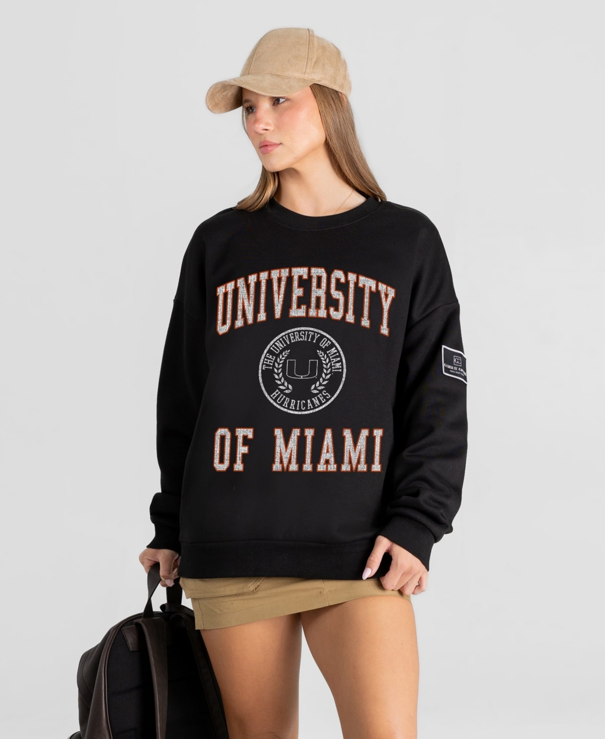 Gameday Couture Women's Black Miami Hurricanes Fierce Flow Black Label Sweatshirt - Black