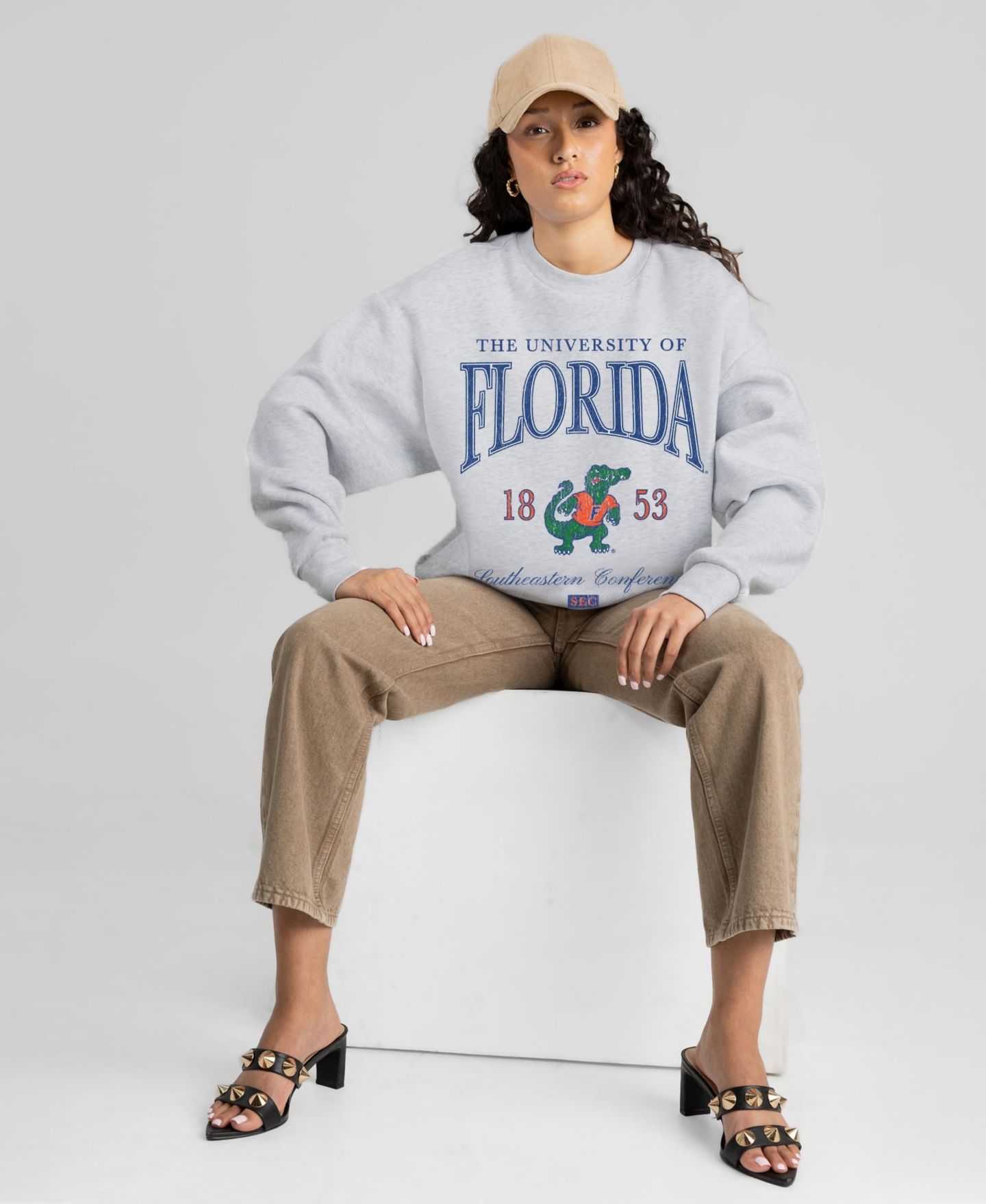 Женская толстовка Gameday Couture Ash Florida Gators Instant Classic — фото 4