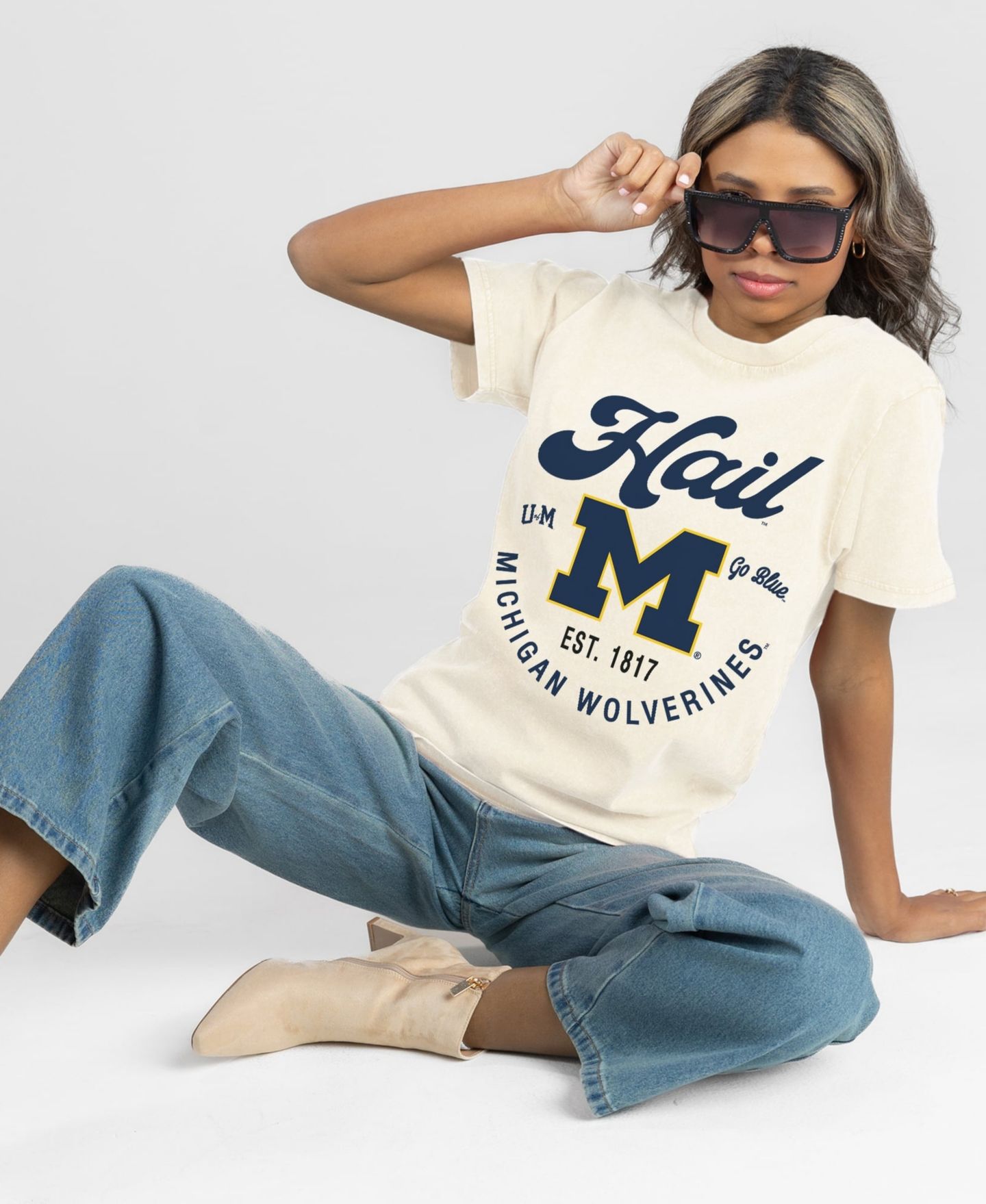 Женская футболка Gameday Couture Natural Michigan Wolverines You Know Our Name — фото 4