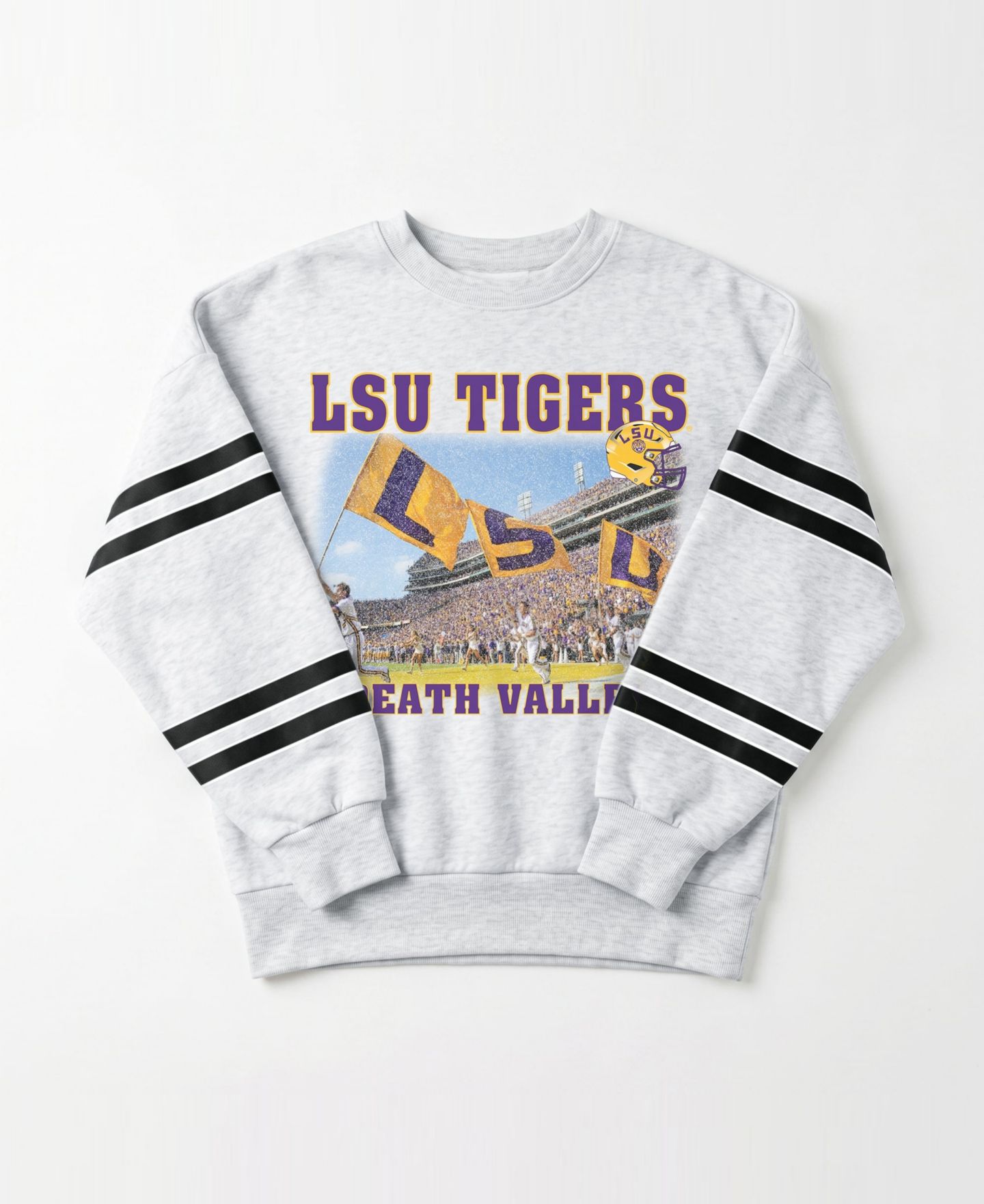 Женская толстовка Gameday Couture Ash LSU Tigers Off the Grid Oversized Fleece — фото 4