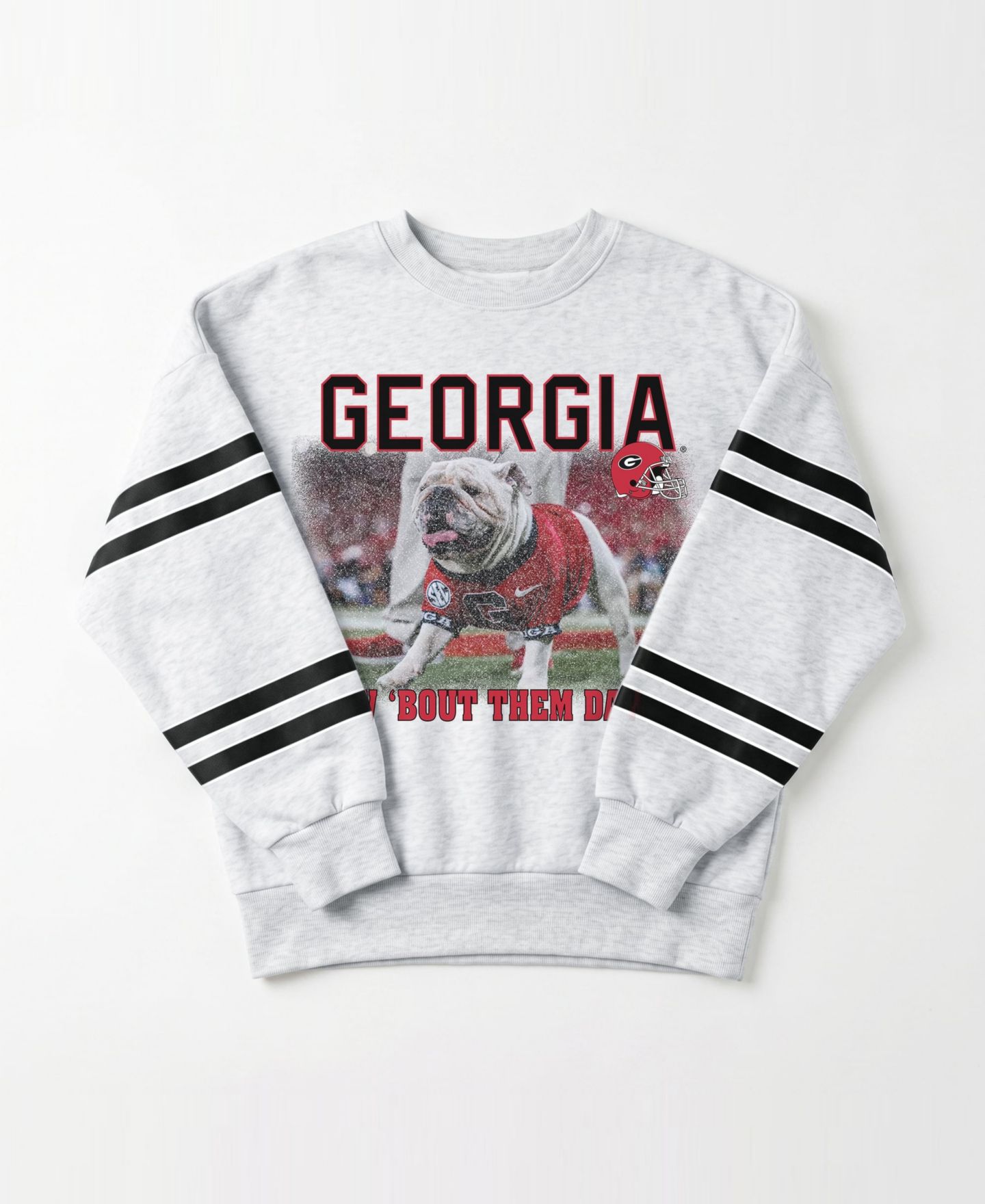 Женская толстовка Gameday Couture Ash Georgia Bulldogs Off the Grid Oversized Fleece — фото 4