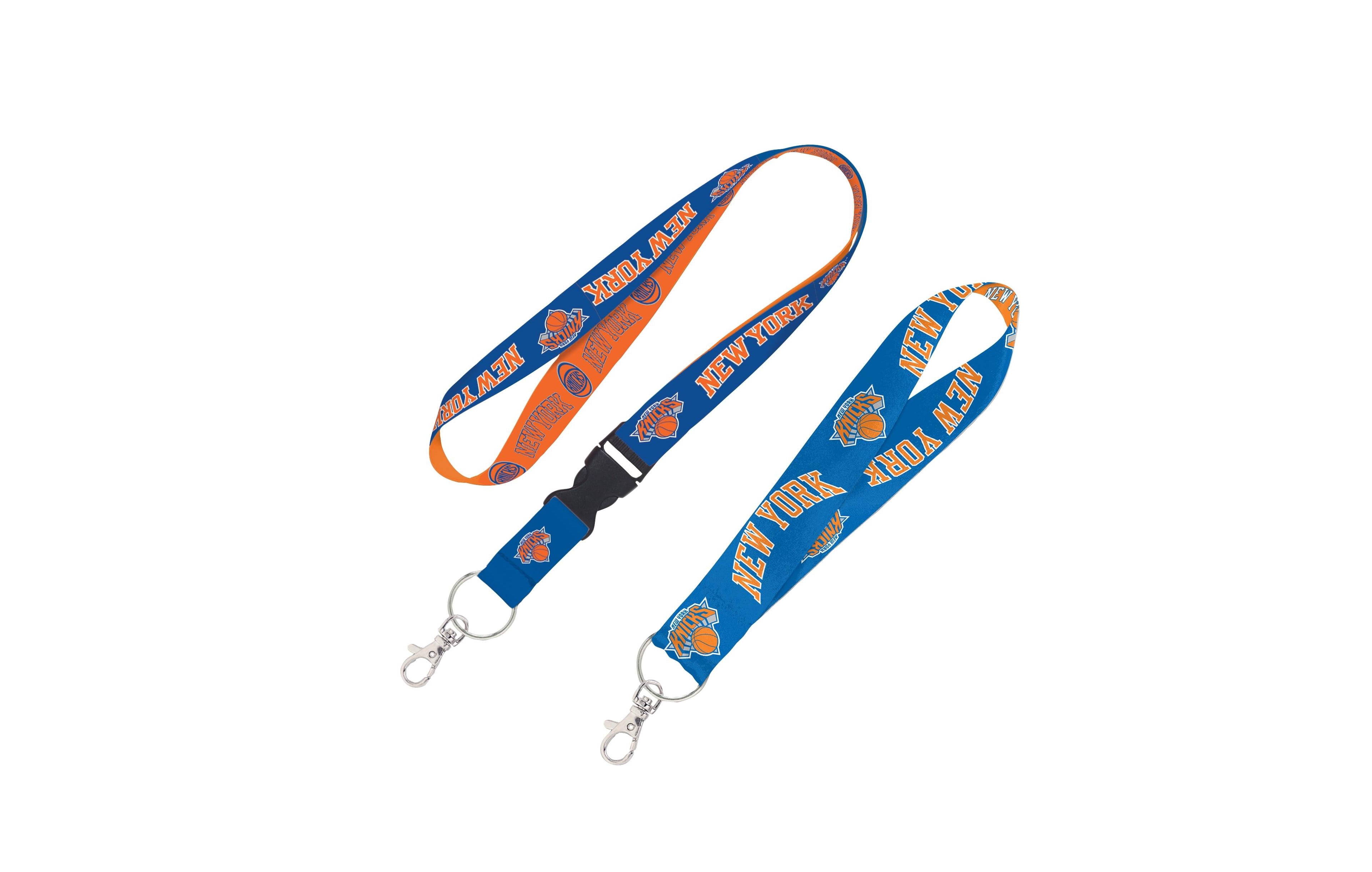 Wincraft New York Knicks Lanyard with Detachable Buckle Key Strap, 2-Pack Set