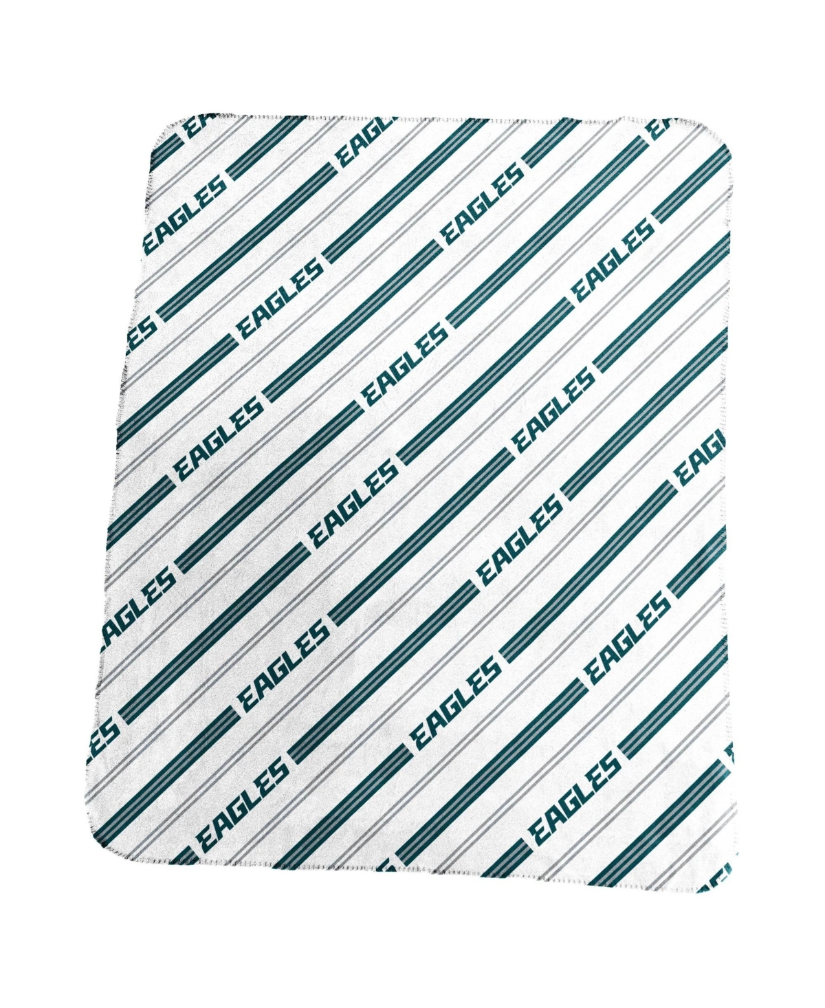 Logo Brands Philadelphia Eagles 50" x 60" Classic Vertical Stripe Fleece Throw Blanket