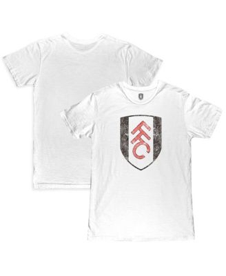 Men's White Fulham Color Crest Slub T-Shirt
