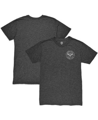 Men's Heather Black Brentford FC Front Back Date Twisted Tri-Blend T-Shirt
