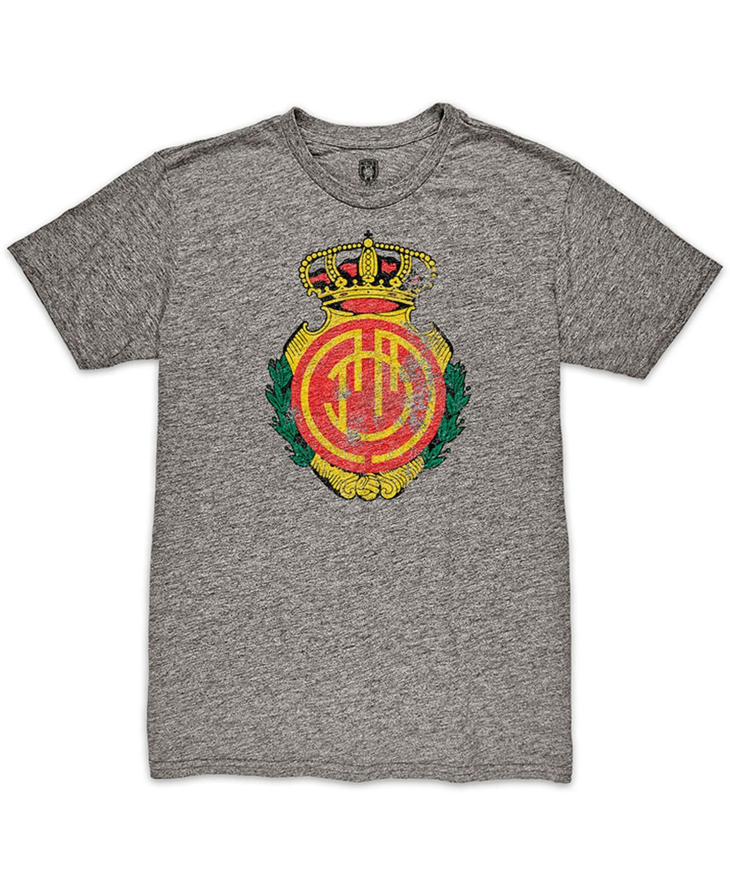 Мужская футболка 1863FC Heather Gray RCD Mallorca Color Crest Twisted Tri-Blend Slub — фото 2