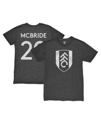 Men's Brian McBride Heather Black Fulham Player Name & Number Twisted Tri-Blend T-Shirt
