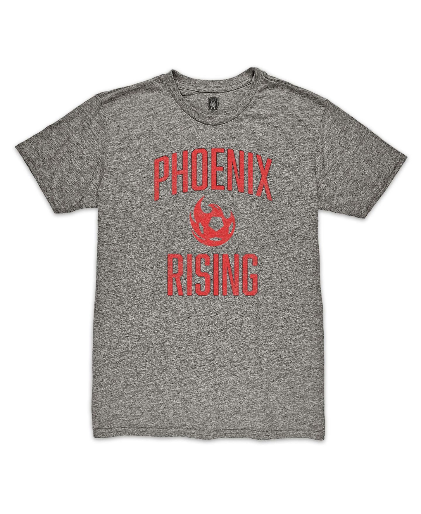 Мужская футболка 1863FC Heather Gray Phoenix Rising FC Wordmark Vintage Tri-Blend — фото 2