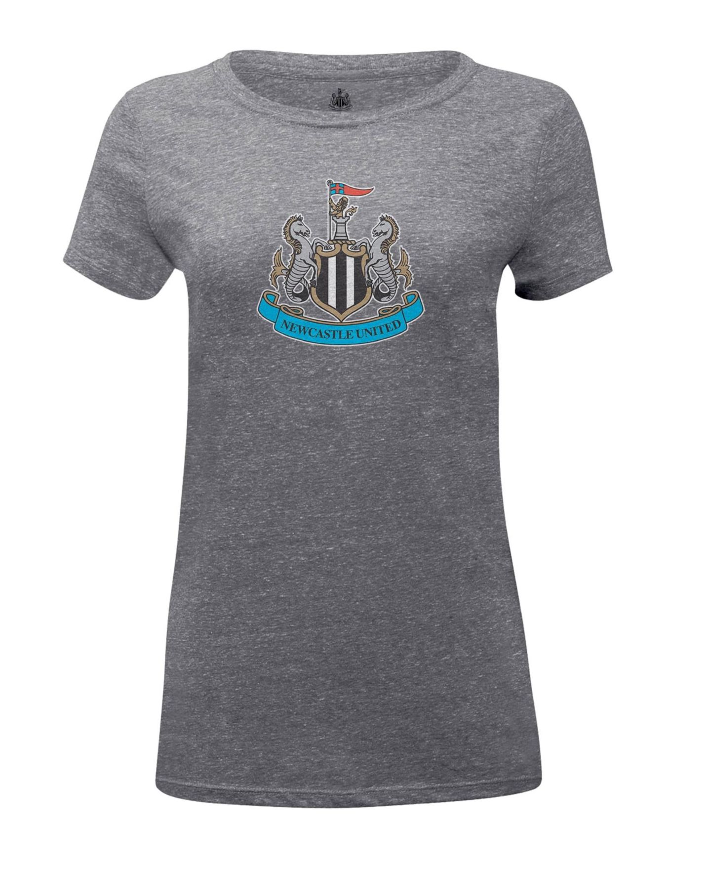 Женская футболка 1863FC Heather Gray Newcastle United Color Badge Tri-Blend — фото 2
