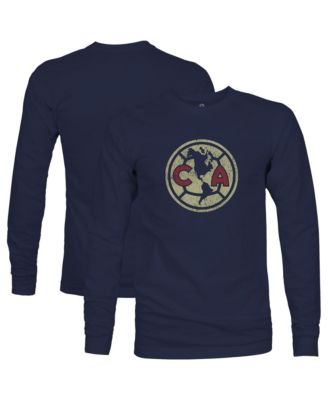 Men's Navy Club America Color Badge Long-Sleeve T-Shirt