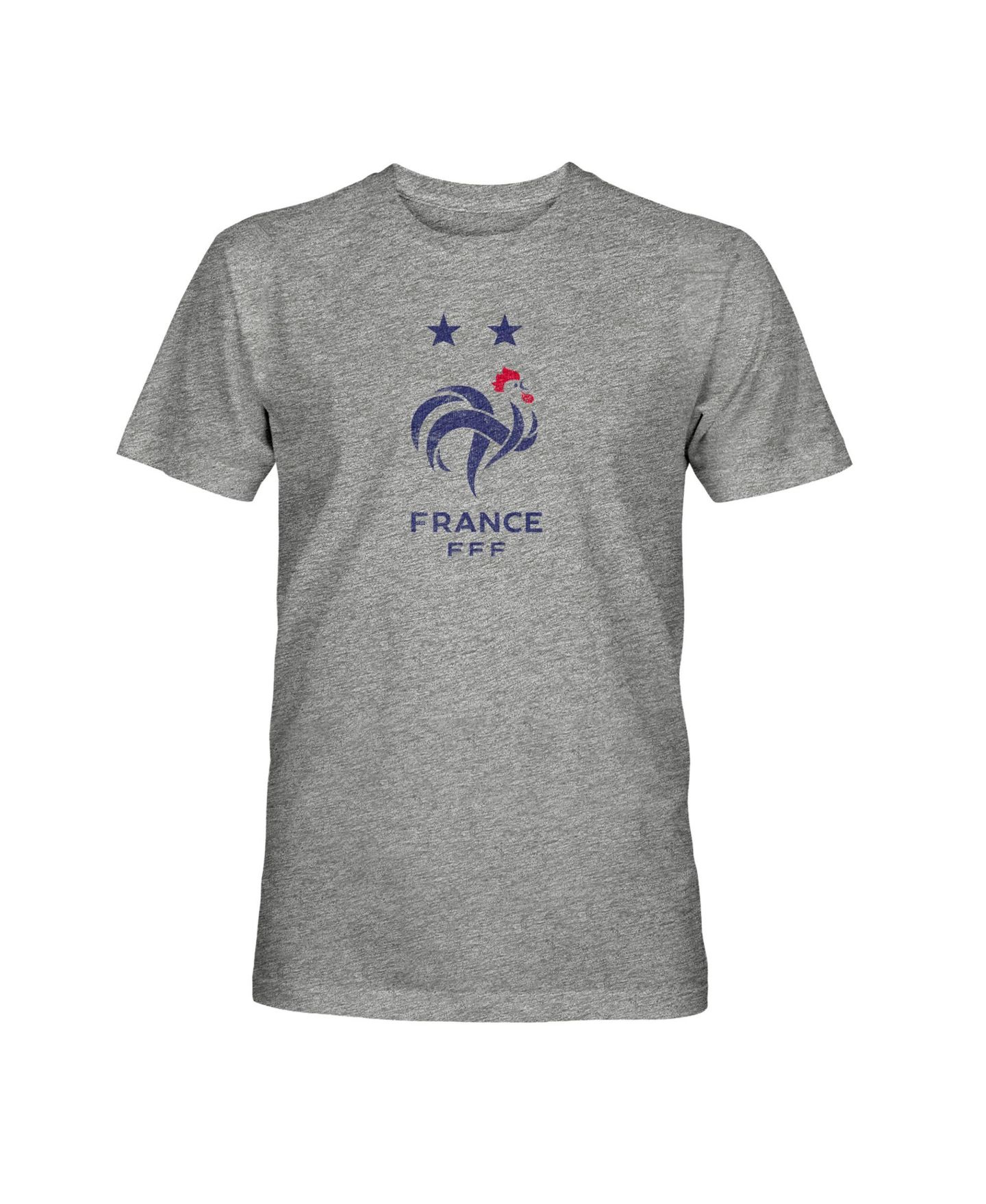 Мужская футболка 1863FC Gray France National Team Color Badge Vintage Tri-Blend — фото 2