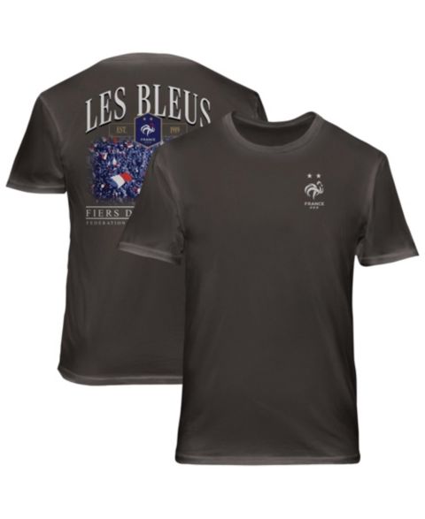 Мужская футболка 1863FC Gray France National Team Wordmark Cotton