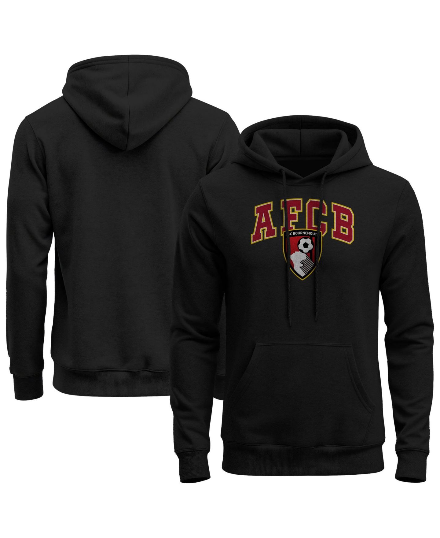 Мужское худи 1863FC Black AFC Bournemouth Wordmark Fleece — фото 1