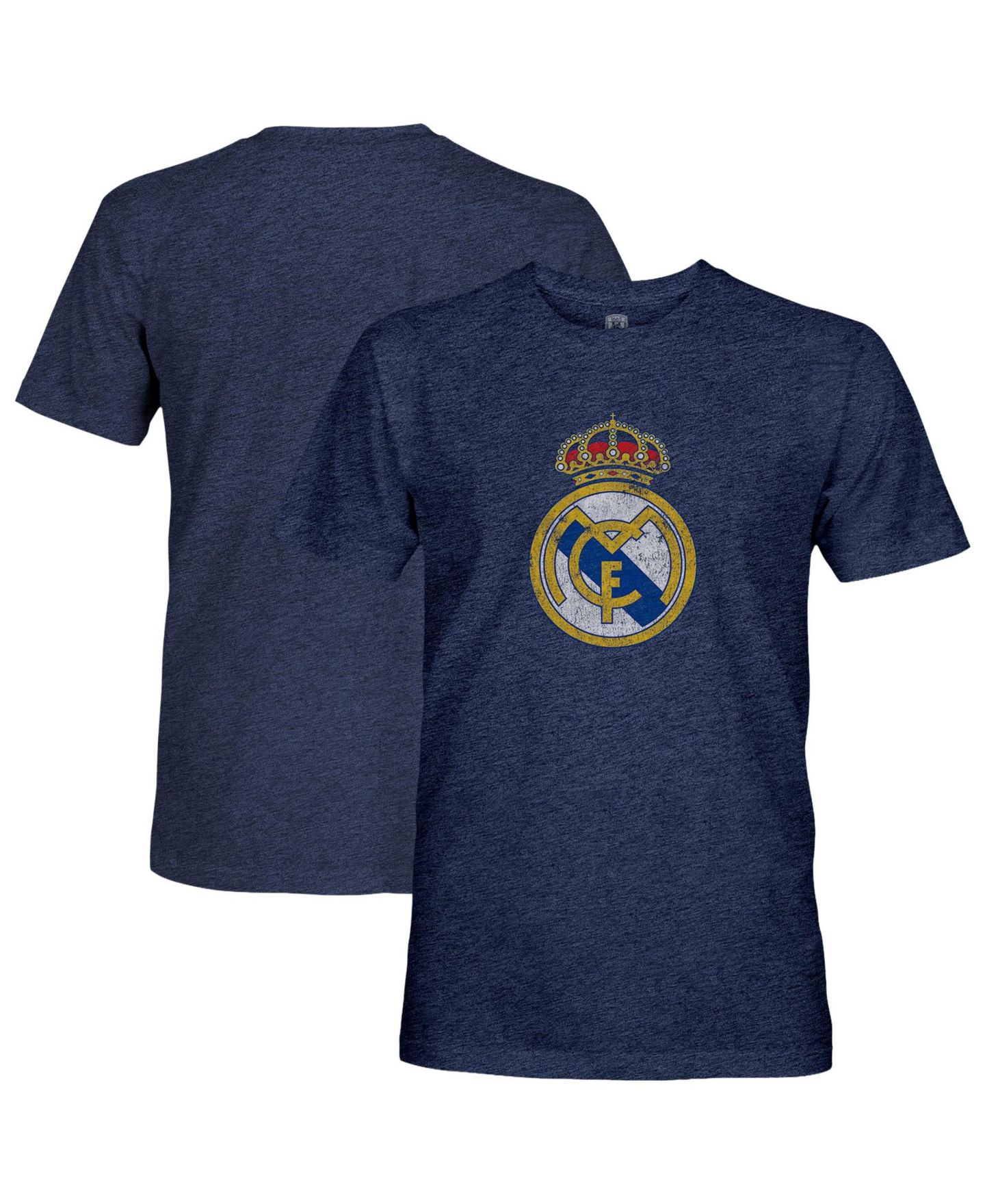 Мужская футболка 1863FC Navy Real Madrid Color Badge Tri-Blend — фото 1