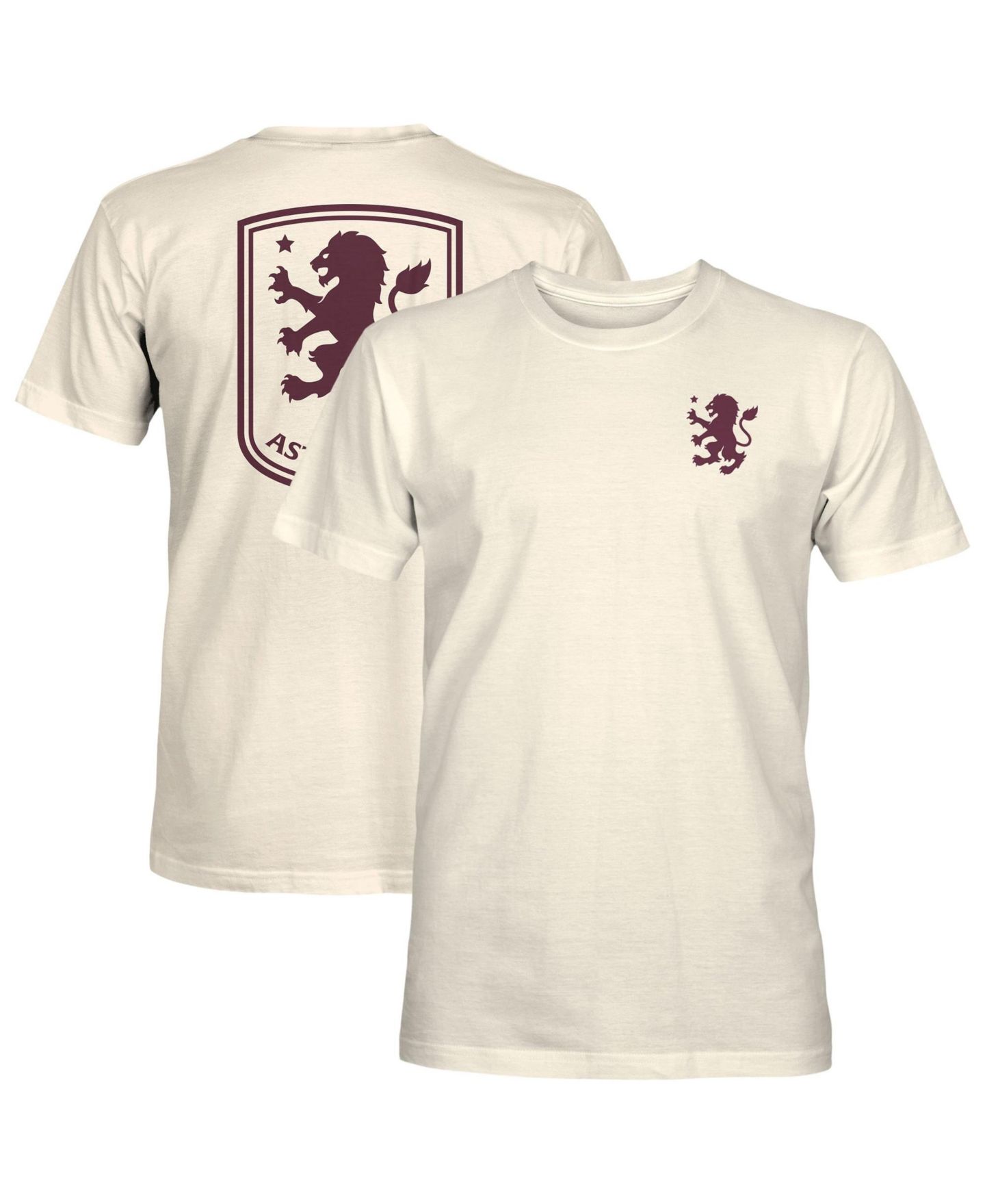 Мужская футболка 1863FC Cream Aston Villa Big Logo Heavyweight — фото 1