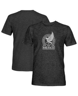 Men's Black Mexico National Team Mono Badge Vintage Tri-Blend T-Shirt
