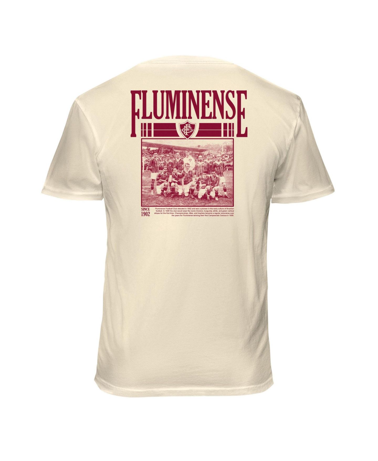 Мужская футболка 1863FC Cream Fluminense FC Vintage Soft Wash — фото 3