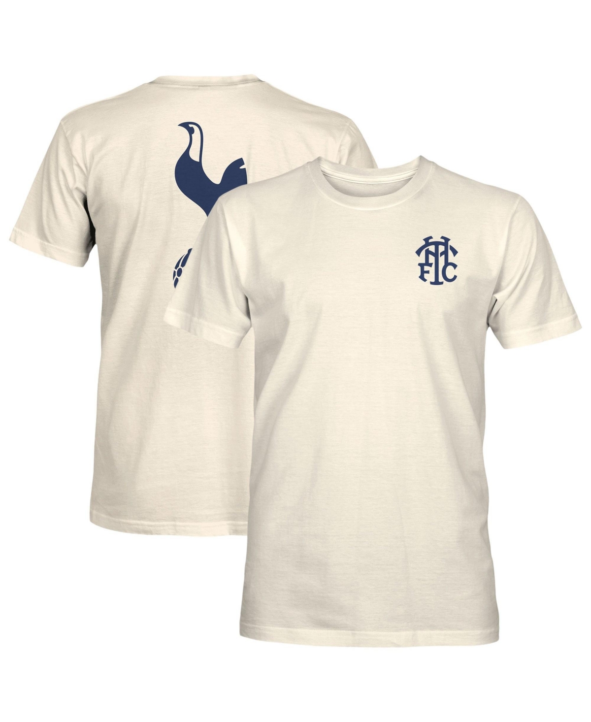 1863FC Men's Cream Tottenham Hotspur Big Logo Heavyweight T-Shirt - Cream