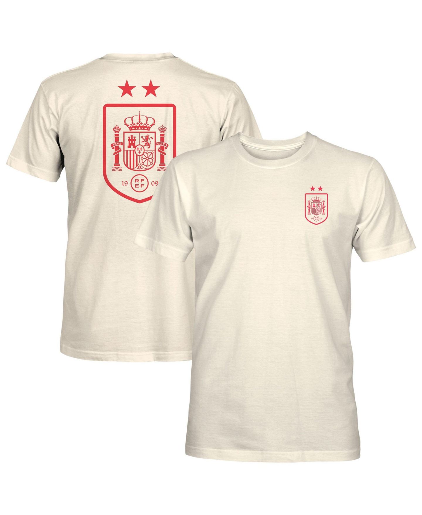 Мужская футболка 1863FC Cream Spain National Team Big Logo Heavyweight — фото 1