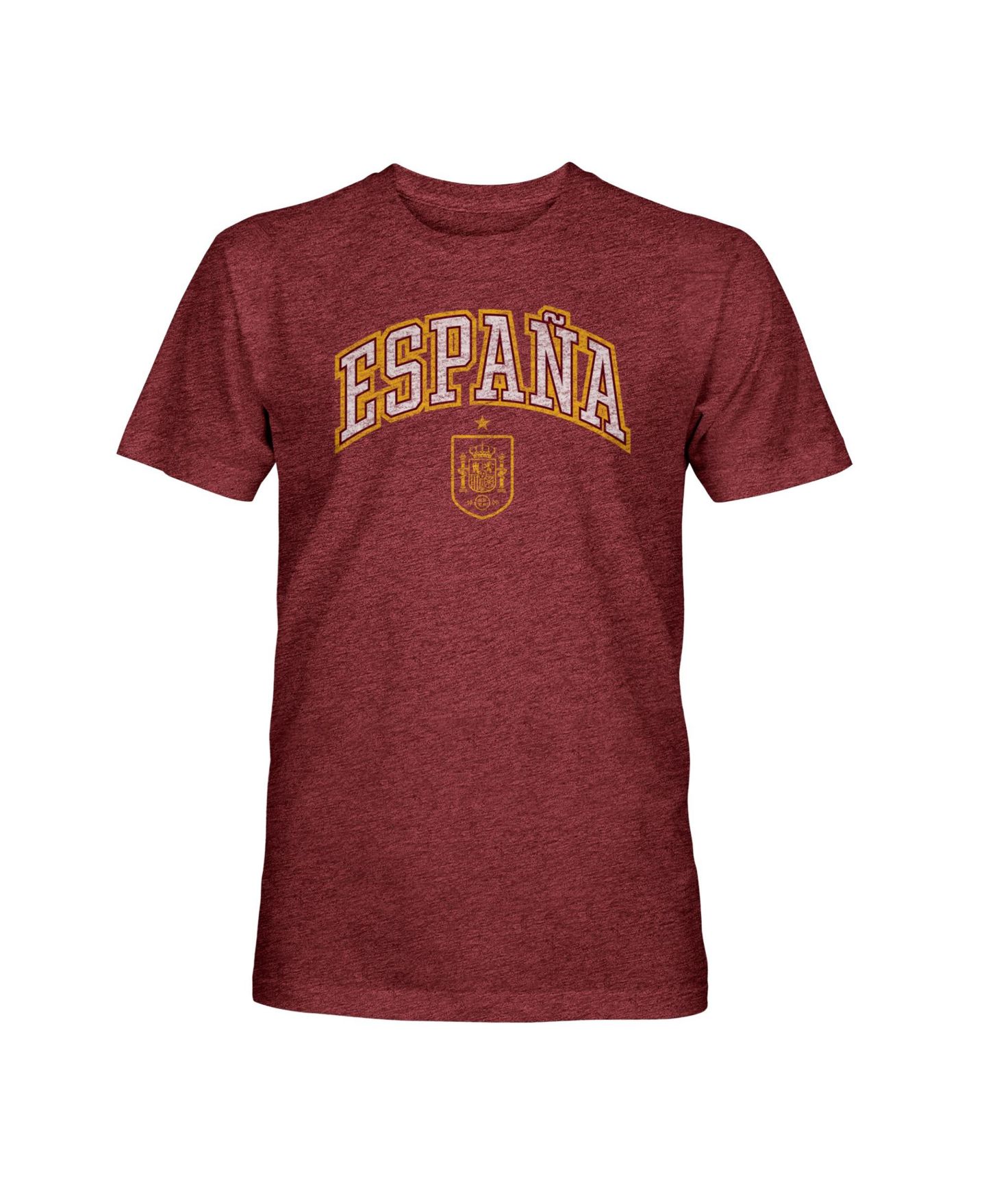 Мужская футболка 1863FC Maroon Spain National Team Athletic Wordmark Vintage Tri-Blend — фото 2