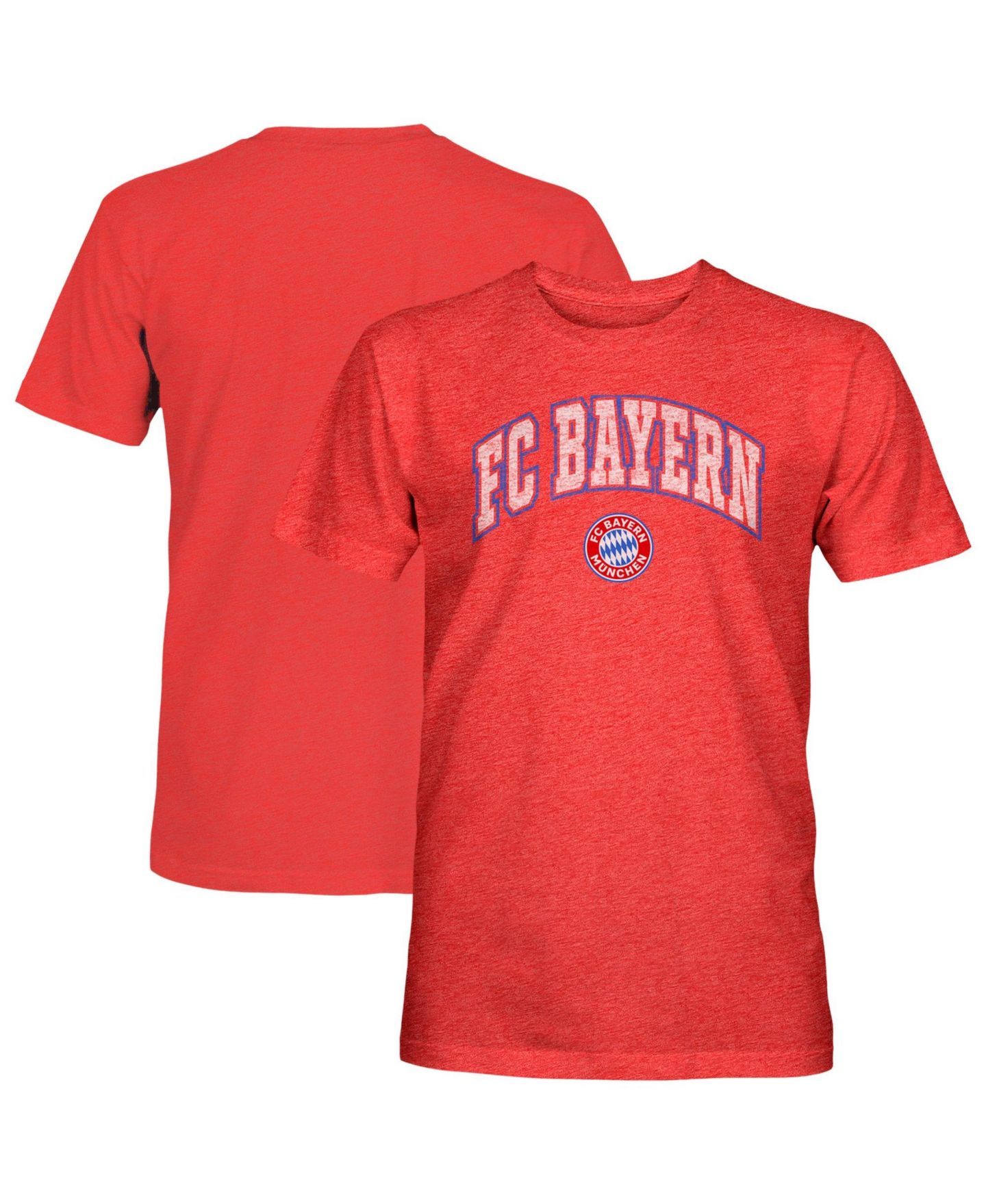 Мужская футболка 1863FC Red Bayern Munich Athletic Wordmark Vintage Tri-Blend — фото 1