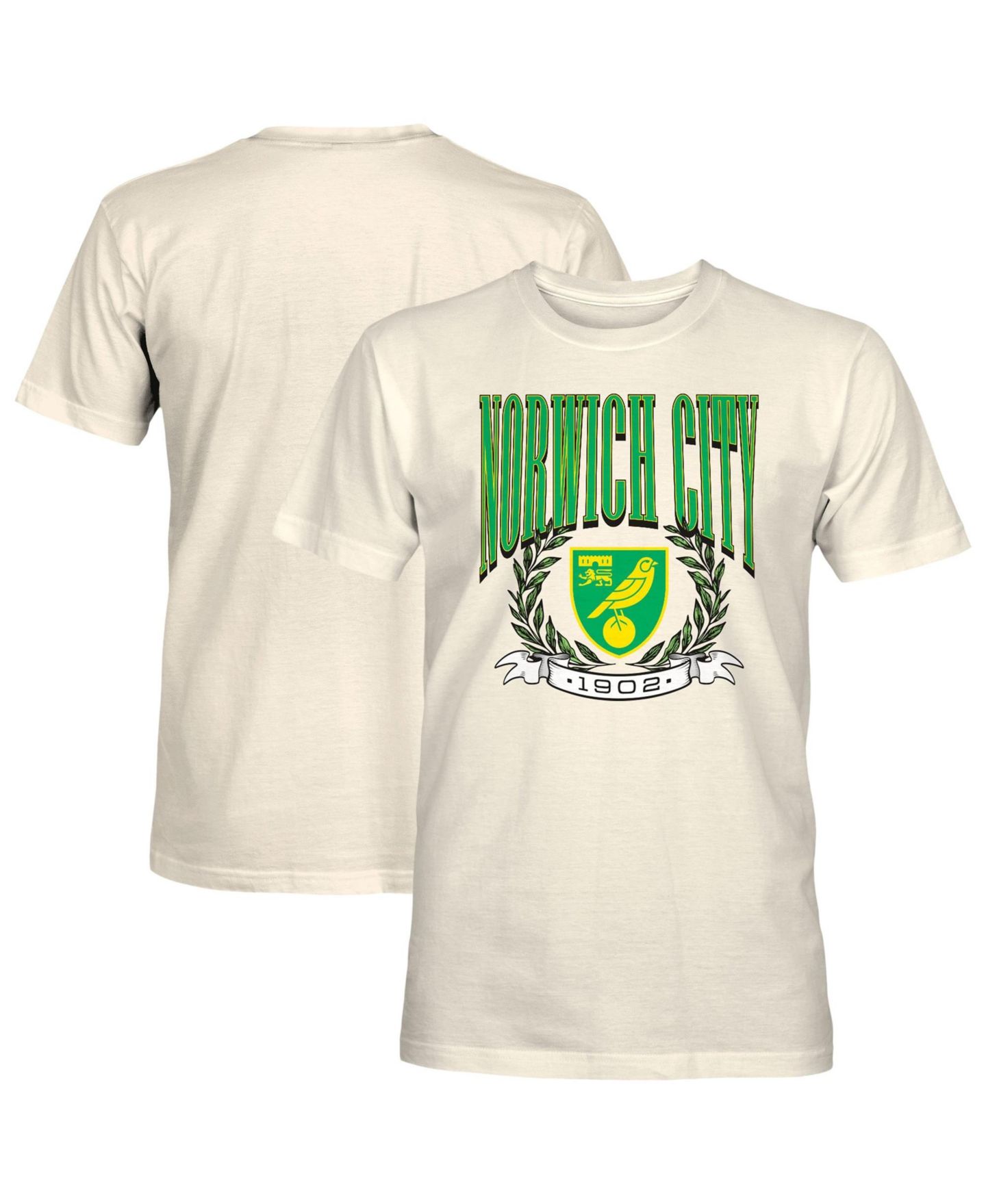 Мужская футболка 1863FC Cream Norwich City Retro Stripes — фото 1