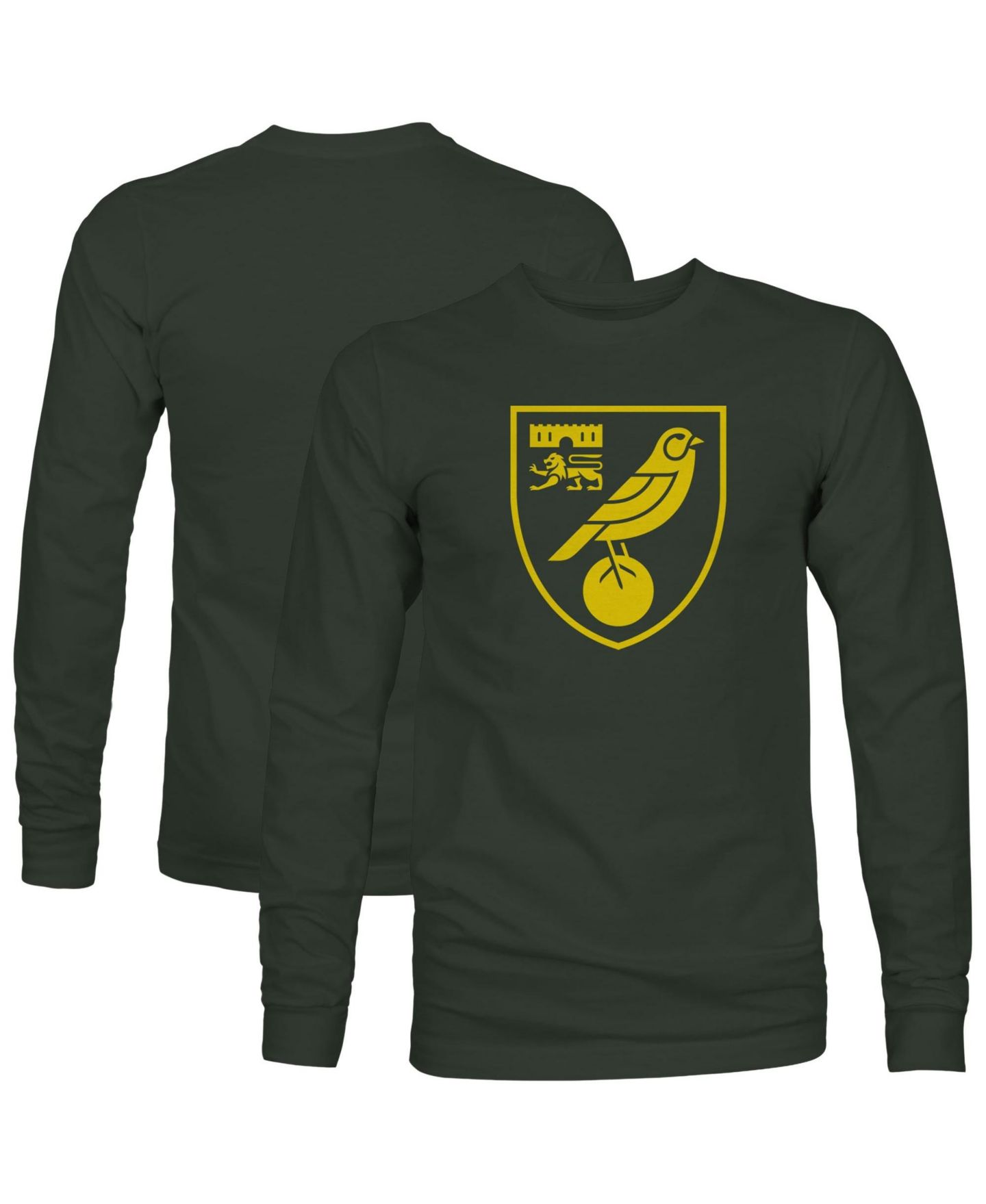 Мужская футболка 1863FC Green Norwich City Color Badge Long-Sleeve — фото 1