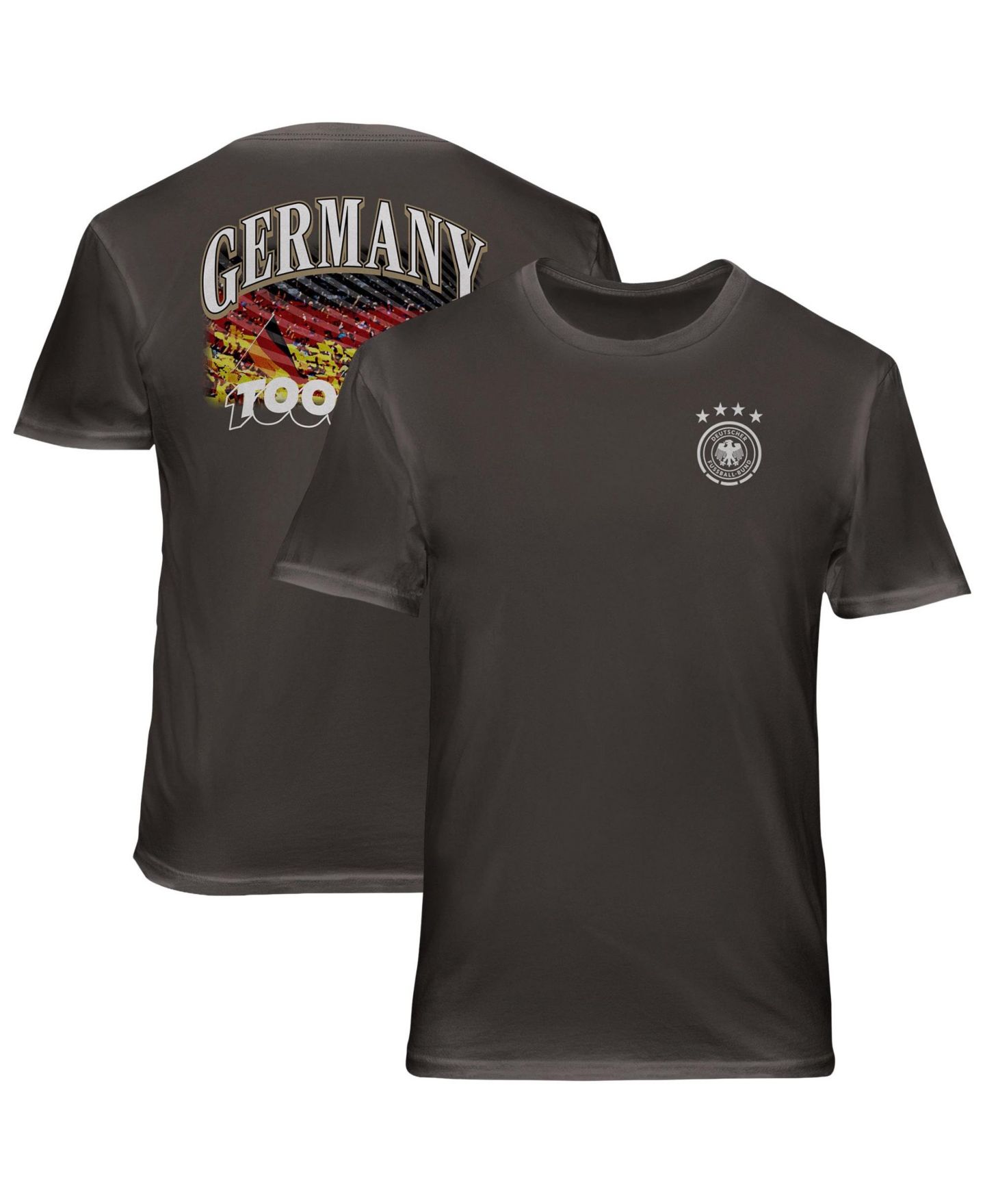 Мужская футболка 1863FC Gray Germany National Team Wordmark Cotton — фото 1