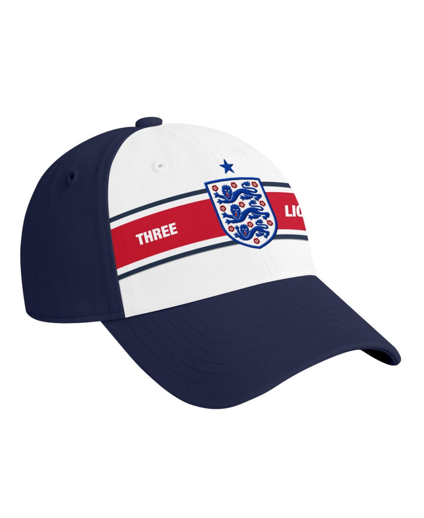 Мужская кепка 1863FC Navy England National Team Striped Band Adjustable Hat — фото 3