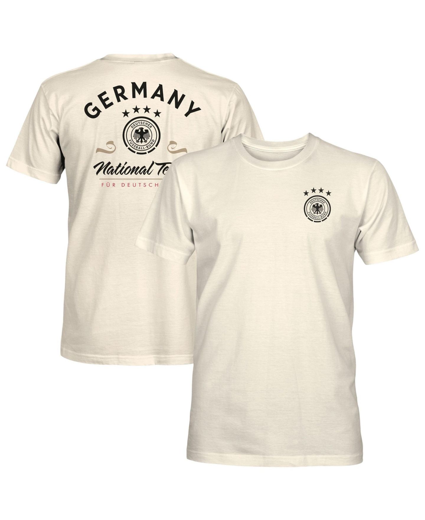 Мужская футболка 1863FC Cream Germany National Team Flourish — фото 1